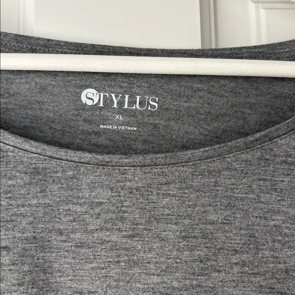 STYLUS Charcoal Long Sleeve Women's Top xl extra large - Picture 2 of 4